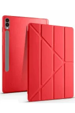 Newface Samsung Galaxy X610 Tab S9 FE Plus 12.4 Kılıf Kalemlikli Mars Tablet Kılıfı - Kırmızı