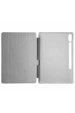 Newface Samsung Galaxy X610 Tab S9 FE Plus 12.4 Kılıf Kalemlikli Mars Tablet Kılıfı - Koyu Gri - Görsel 3