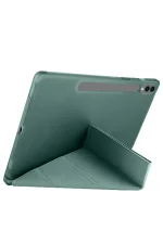 Newface Samsung Galaxy X610 Tab S9 FE Plus 12.4 Kılıf Kalemlikli Mars Tablet Kılıfı - Koyu Yeşil - Görsel 2