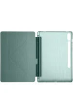 Newface Samsung Galaxy X610 Tab S9 FE Plus 12.4 Kılıf Kalemlikli Mars Tablet Kılıfı - Koyu Yeşil - Görsel 3