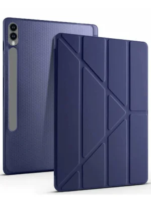 Newface Samsung Galaxy X610 Tab S9 FE Plus 12.4 Kılıf Kalemlikli Mars Tablet Kılıfı - Lacivert