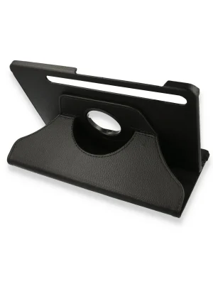 Newface Samsung Galaxy X800 Tab S8 Plus 12.4 Kılıf 360 Tablet Deri Kılıf - Siyah