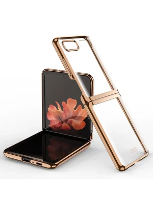 Newface Samsung Galaxy Z Flip 4 Kılıf Fold Element Kapak - Gold