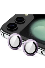 Newface Samsung Galaxy Z Flip 5 Valdez Metal Kamera Lens - Derin Mor