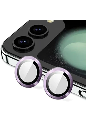 Newface Samsung Galaxy Z Flip 5 Valdez Metal Kamera Lens - Derin Mor