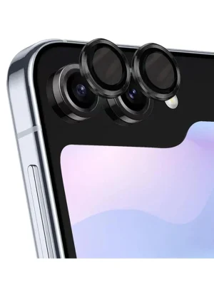 Newface Samsung Galaxy Z Flip 5 Valdez Metal Kamera Lens - Siyah