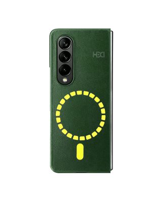 HDD Samsung Galaxy Z Fold 4 Kılıf HBC-156 Forum Magneticsafe Kapak - Koyu Yeşil