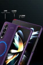 HDD Samsung Galaxy Z Fold 4 Kılıf HBC-156 Forum Magneticsafe Kapak - Koyu Yeşil - Görsel 3