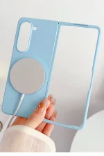 Newface Samsung Galaxy Z Fold 5 Kılıf Mata Fold Kapak - Lila - Görsel 6