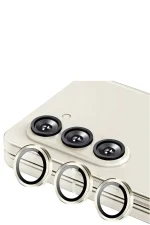 Newface Samsung Galaxy Z Fold 5 Valdez Metal Kamera Lens - Krem