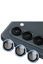 Newface Samsung Galaxy Z Fold 5 Valdez Metal Kamera Lens - Mavi