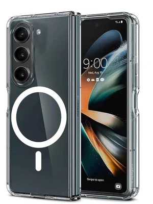 Newface Samsung Galaxy Z Fold 6 Kılıf Magneticsafe Şeffaf Silikon - Şeffaf