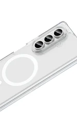 Newface Samsung Galaxy Z Fold 7 Kılıf Magneticsafe Şeffaf Silikon - Şeffaf - Görsel 4
