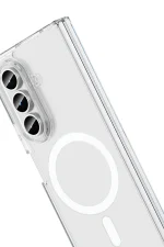 Newface Samsung Galaxy Z Fold 7 Kılıf Magneticsafe Şeffaf Silikon - Şeffaf - Görsel 5