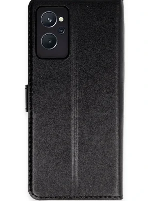 Newface Realme 9i Trend S Plus Kapaklı Kılıf - Siyah