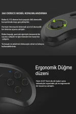 Newface Shinecon SC-B01 Sanal Gerçeklik Gözlüğü Kumandası - Siyah - Görsel 5