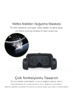 Newface Shinecon SC-G04EA 3D Sanal Gerçeklik Gözlüğü - Siyah - Görsel 7
