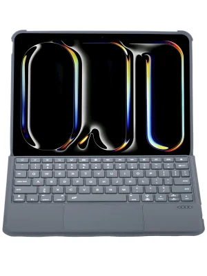 Newface T5504D iPad Pro 11 (2024) Kılıf Palermo Ledli Klavyeli Standlı Tablet Kılıfı - Siyah