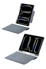 Newface T5507D iPad Pro 11 (2022) Kılıf Palermo Ledli Klavyeli Standlı Tablet Kılıfı - Siyah - Görsel 5