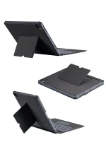 Newface T5509D iPad Pro 12.9 (2022) Kılıf Palermo Ledli Klavyeli Standlı Tablet Kılıfı - Siyah - Görsel 5