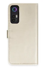 Newface TCL 30 Kılıf Trend S Plus Kapaklı Kılıf - Gold