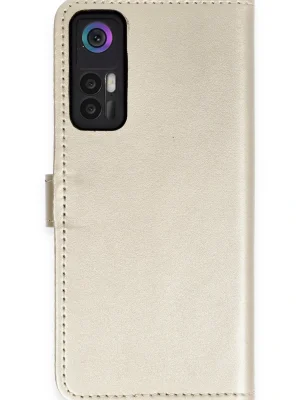 Newface TCL 30 Kılıf Trend S Plus Kapaklı Kılıf - Gold