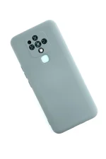 Newface Tecno Camon 16 Kılıf Nano içi Kadife Silikon - Buz Mavisi - Görsel 2