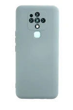 Newface Tecno Camon 16 Kılıf Nano içi Kadife Silikon - Buz Mavisi