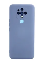 Newface Tecno Camon 16 Kılıf Nano içi Kadife Silikon - Gri