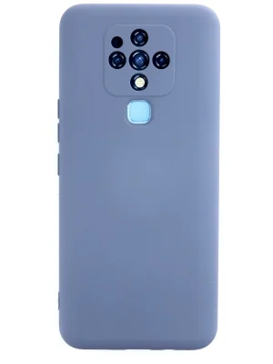 Newface Tecno Camon 16 Kılıf Nano içi Kadife Silikon - Gri