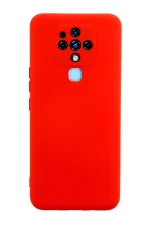 Newface Tecno Camon 16 Kılıf Nano içi Kadife Silikon - Kırmızı