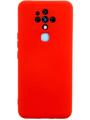 Newface Tecno Camon 16 Kılıf Nano içi Kadife Silikon - Kırmızı