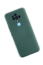 Newface Tecno Camon 16 Kılıf Nano içi Kadife Silikon - Koyu Yeşil - Görsel 2