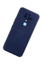 Newface Tecno Camon 16 Kılıf Nano içi Kadife Silikon - Lacivert - Görsel 3
