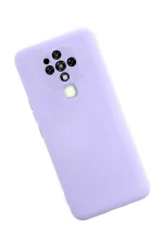 Newface Tecno Camon 16 Kılıf Nano içi Kadife Silikon - Lila - Görsel 2