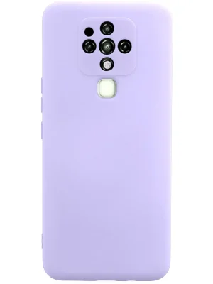 Newface Tecno Camon 16 Kılıf Nano içi Kadife Silikon - Lila