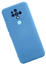 Newface Tecno Camon 16 Kılıf Nano içi Kadife Silikon - Mavi - Görsel 2