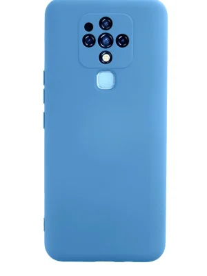 Newface Tecno Camon 16 Kılıf Nano içi Kadife Silikon - Mavi