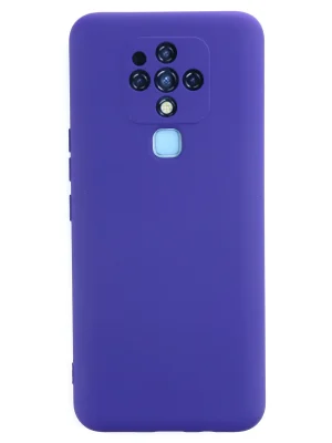 Newface Tecno Camon 16 Kılıf Nano içi Kadife Silikon - Mor