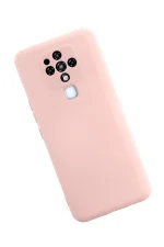 Newface Tecno Camon 16 Kılıf Nano içi Kadife Silikon - Pudra - Görsel 2