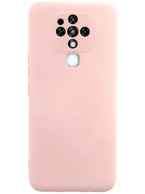 Newface Tecno Camon 16 Kılıf Nano içi Kadife Silikon - Pudra