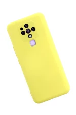 Newface Tecno Camon 16 Kılıf Nano içi Kadife Silikon - Sarı - Görsel 2