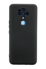 Newface Tecno Camon 16 Kılıf Nano içi Kadife Silikon - Siyah