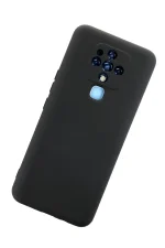 Newface Tecno Camon 16 Kılıf Nano içi Kadife Silikon - Siyah - Görsel 3