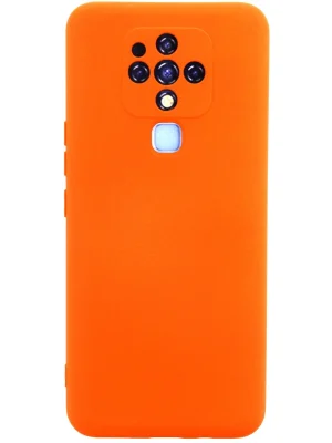 Newface Tecno Camon 16 Kılıf Nano içi Kadife Silikon - Turuncu