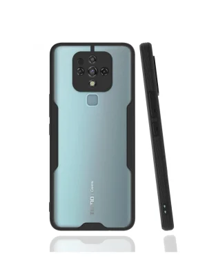 Newface Tecno Camon 16 Kılıf Platin Silikon - Siyah