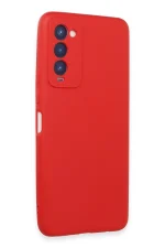 Newface Tecno Camon 18 Kılıf First Silikon - Kırmızı - Görsel 2