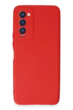 Newface Tecno Camon 18 Kılıf First Silikon - Kırmızı