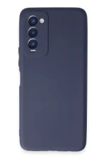 Newface Tecno Camon 18 Kılıf First Silikon - Lacivert