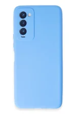 Newface Tecno Camon 18 Kılıf First Silikon - Mavi